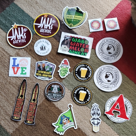 Accents | Assorted Craft Beer Stickers | Poshmark
